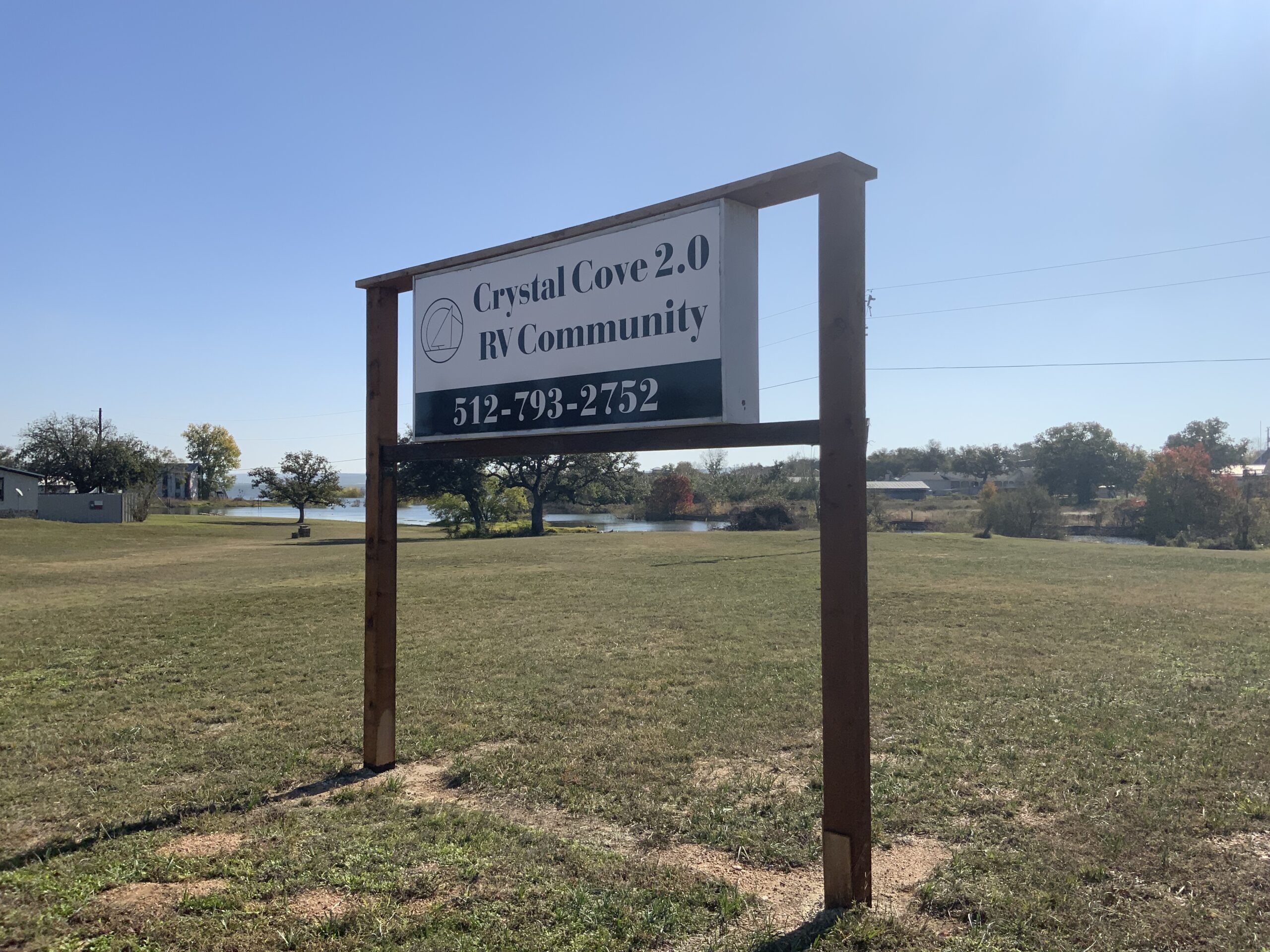 Crystal Cove Signage in the open area